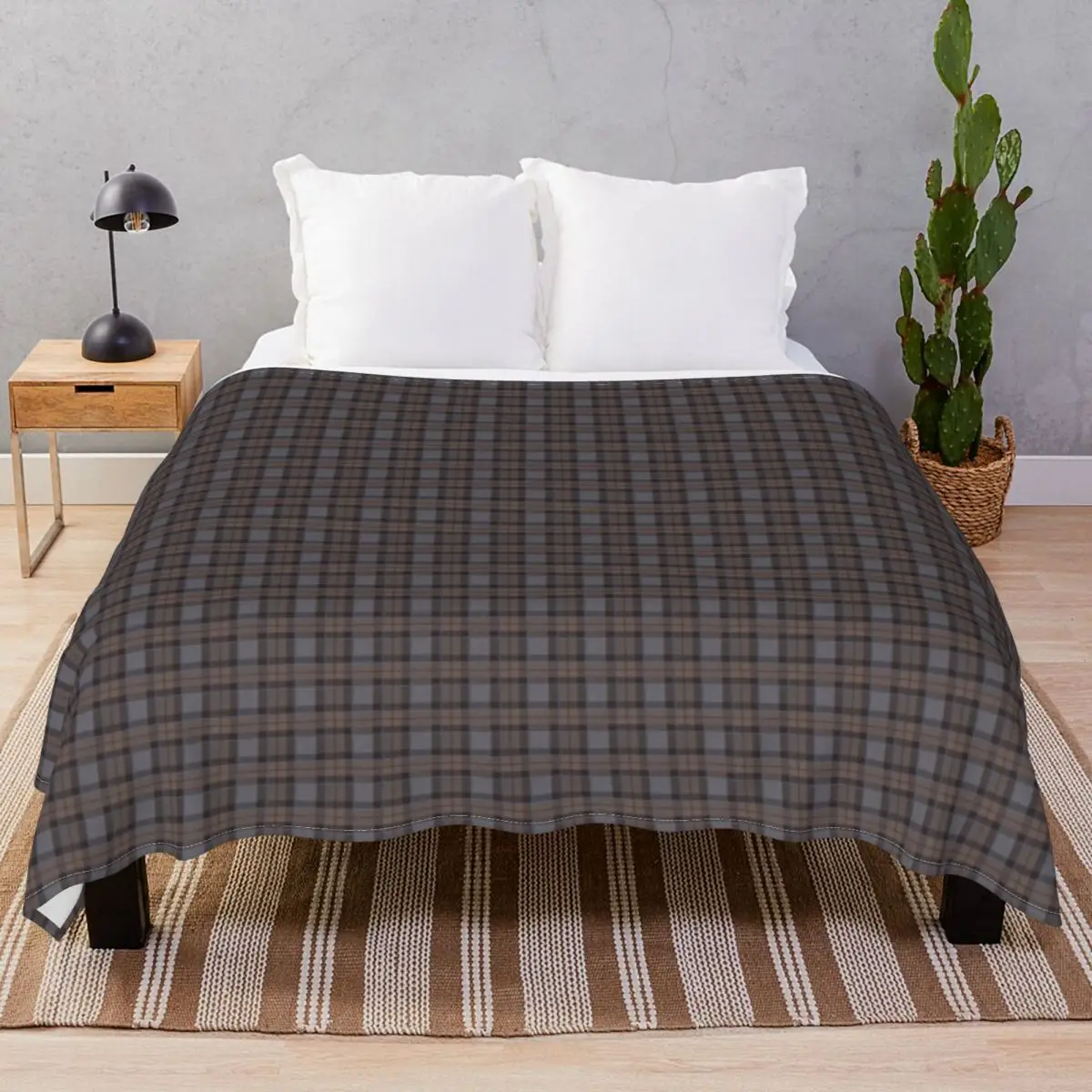 Outlander Tartan Fraser Tartan Blankets Flannel Textile Decor Super Soft Throw Blanket for Bedding Sofa Camp Cinema