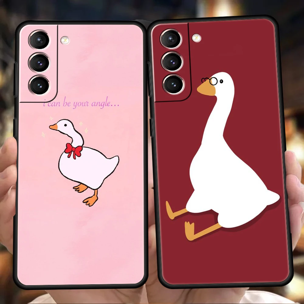 

Goose Game Phone Case For Samsung Galaxy S23 S22 S20 S21 Ultra FE Note 20 10 S10 S10E M21 M22 M31 M32 Plus 5G Cover Fundas Coque