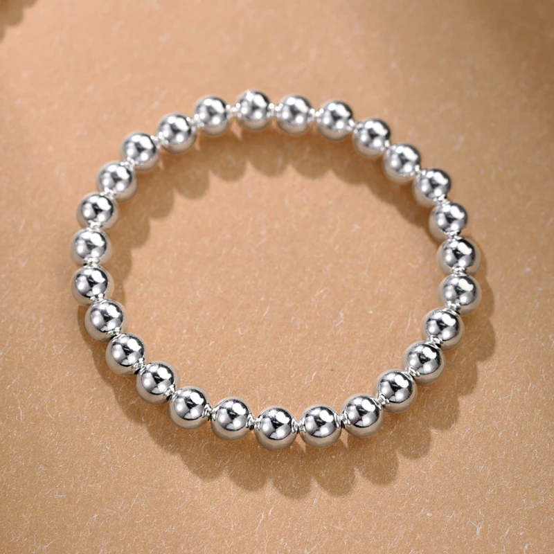 Браслет с бусинами ZABRA из серебра 990 пробы для мужчин и женщин модный роскошный