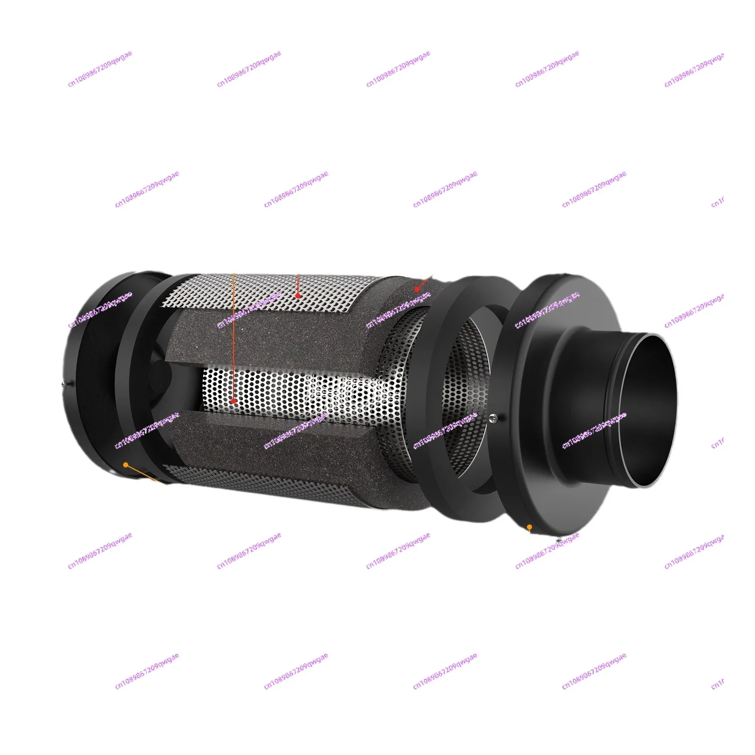 4-дюймовый умный встроенный воздуховод с крюком контроля температуры и влажности