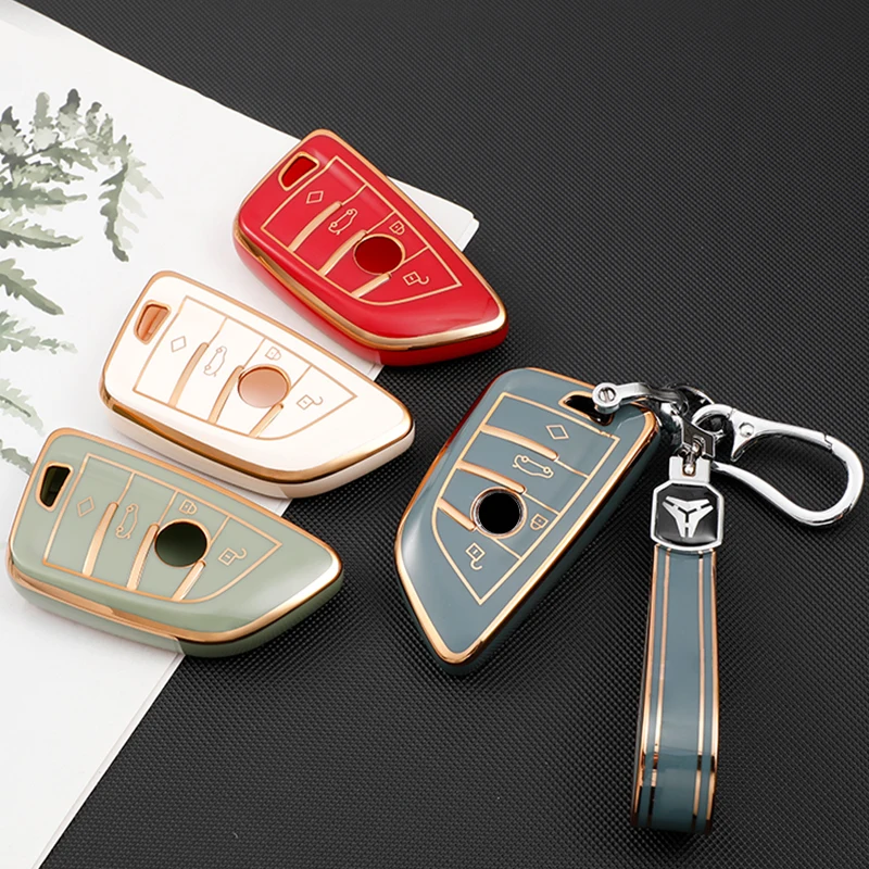 

ТПУ чехол для автомобильного ключа для BMW 1/3/5/6/7 серии G30 G20 G32 G11 F20 Z4 F48 F39 G01 G02 F15 F16 G07 X1 X3 X5 X6 X7 брелок для ключей