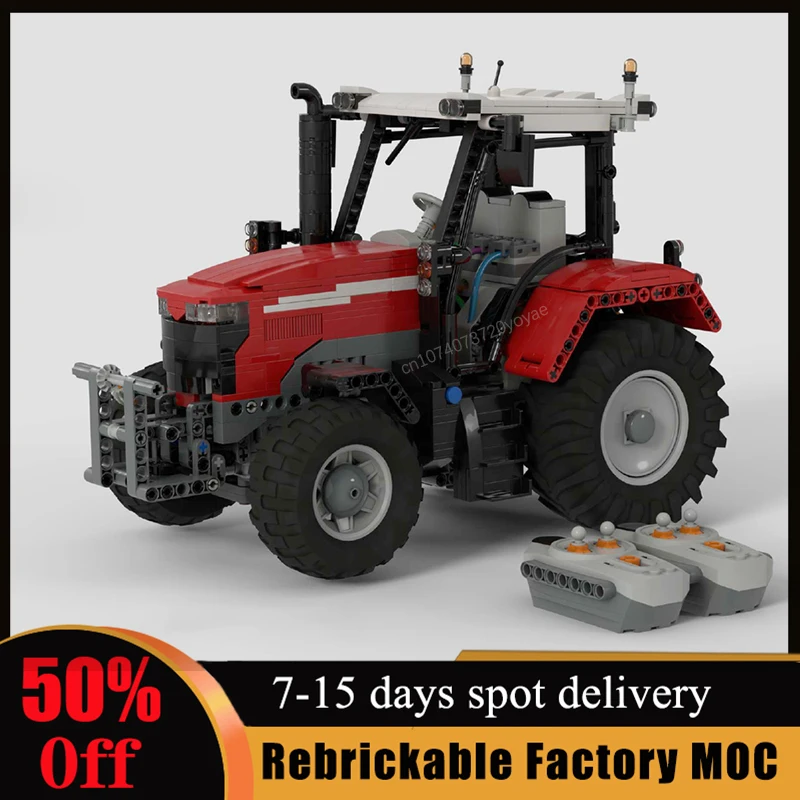 

2023NEW Customized Massey Ferguson 7700S IR Version MOC-33521 Building Block Model Spliced Electric Toys DIY Xmas Kids Gifts