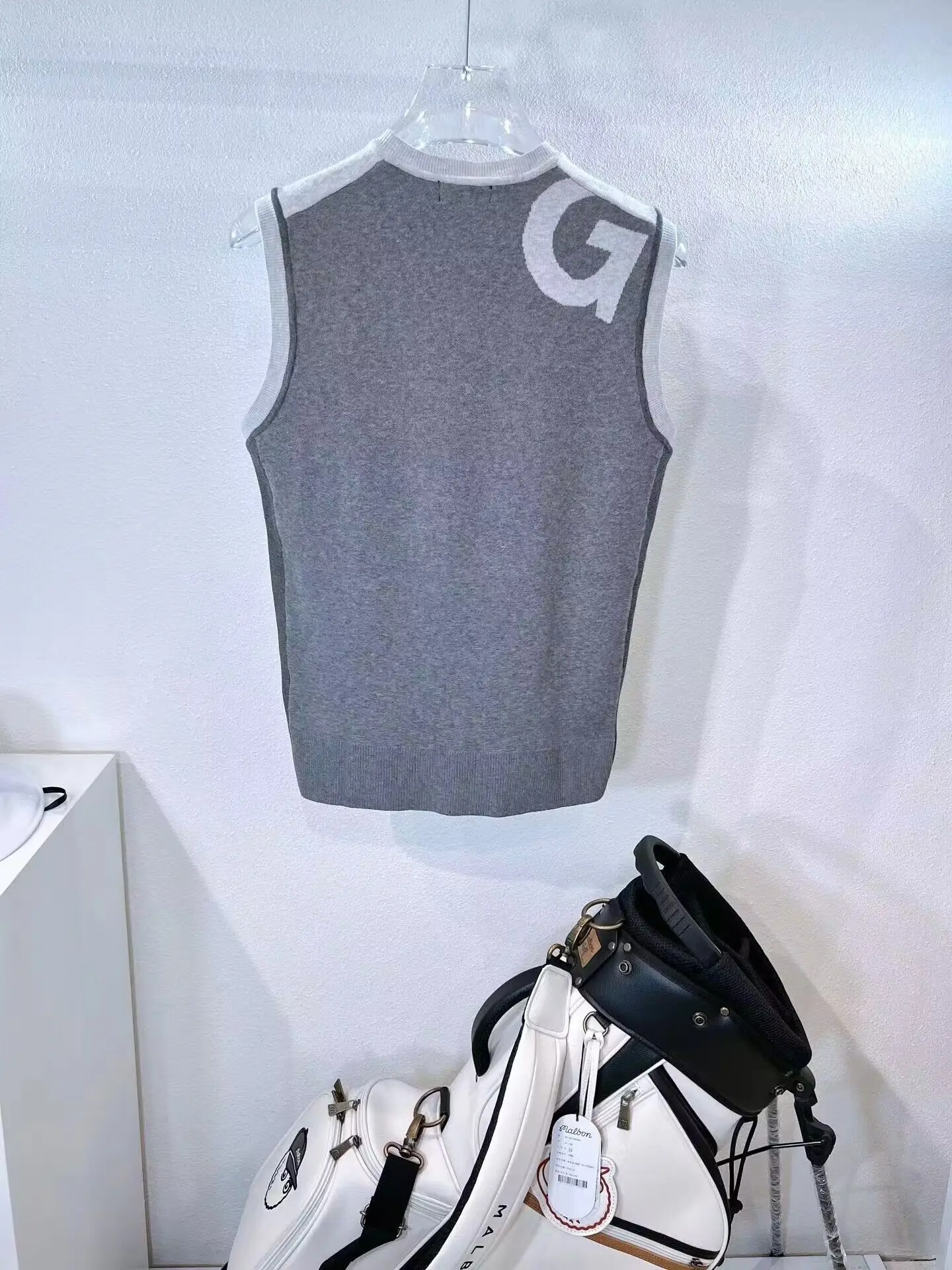 Autumn/winter 2022 golf wear men's vest waistcoat versatile leisure jacket sleeveless fashion vest plus heavy knit