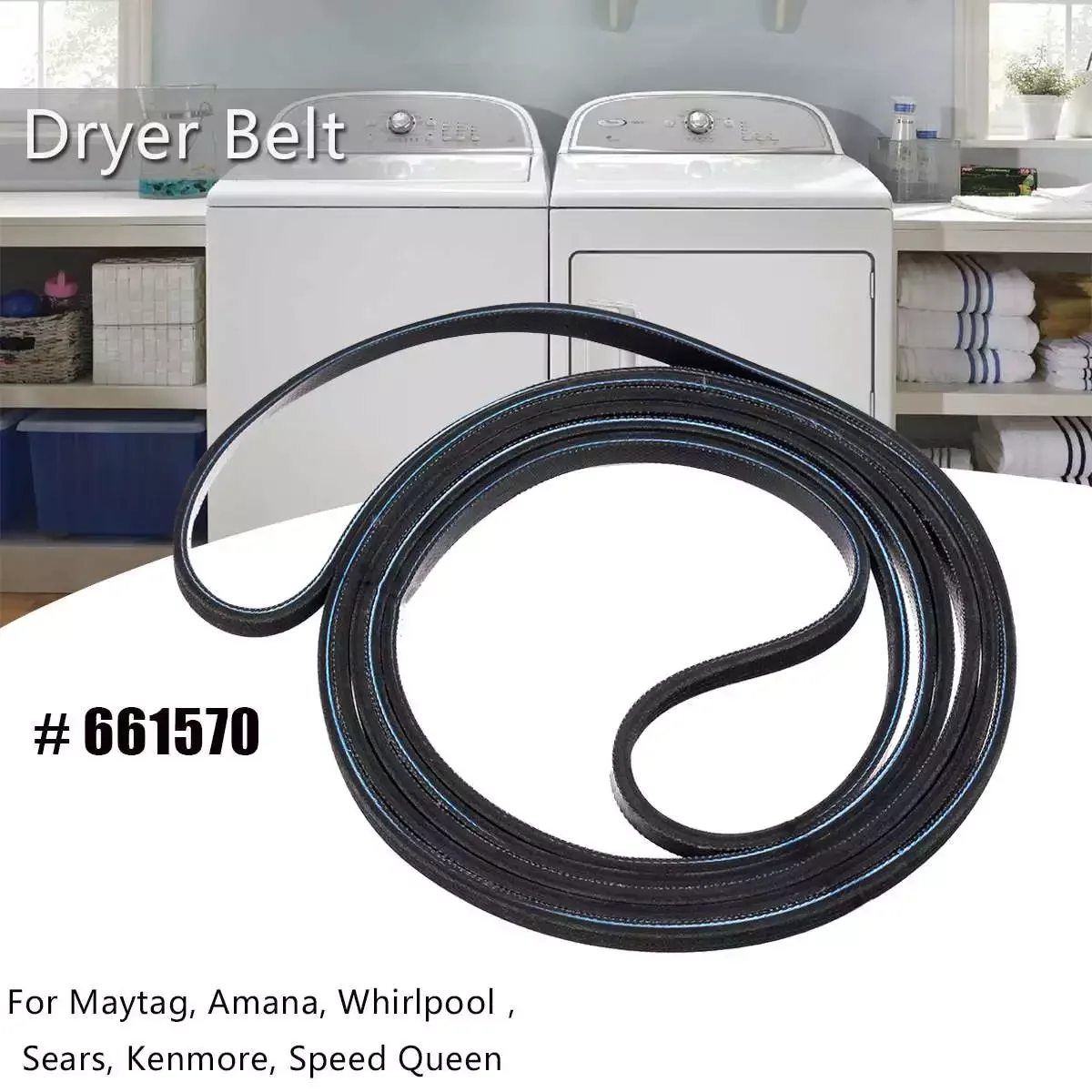 

Dryer Drum Belt For Whirlpool Sears Kenmore Maytag Amana 661570 3387610 AP2911808 PS382430 230cm*0.6cm
