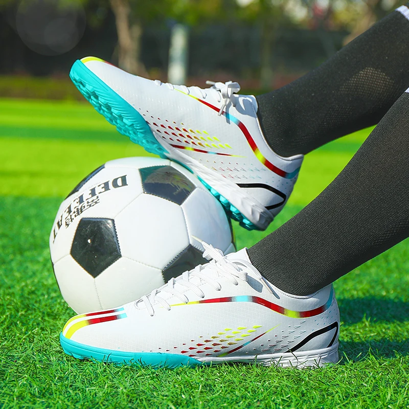 Hot Sale Mens Soccer Cleats High Ankle Football Shoes Long Spikes Outdoor Soccer Traing Boots For Men Women Soccer Shoe