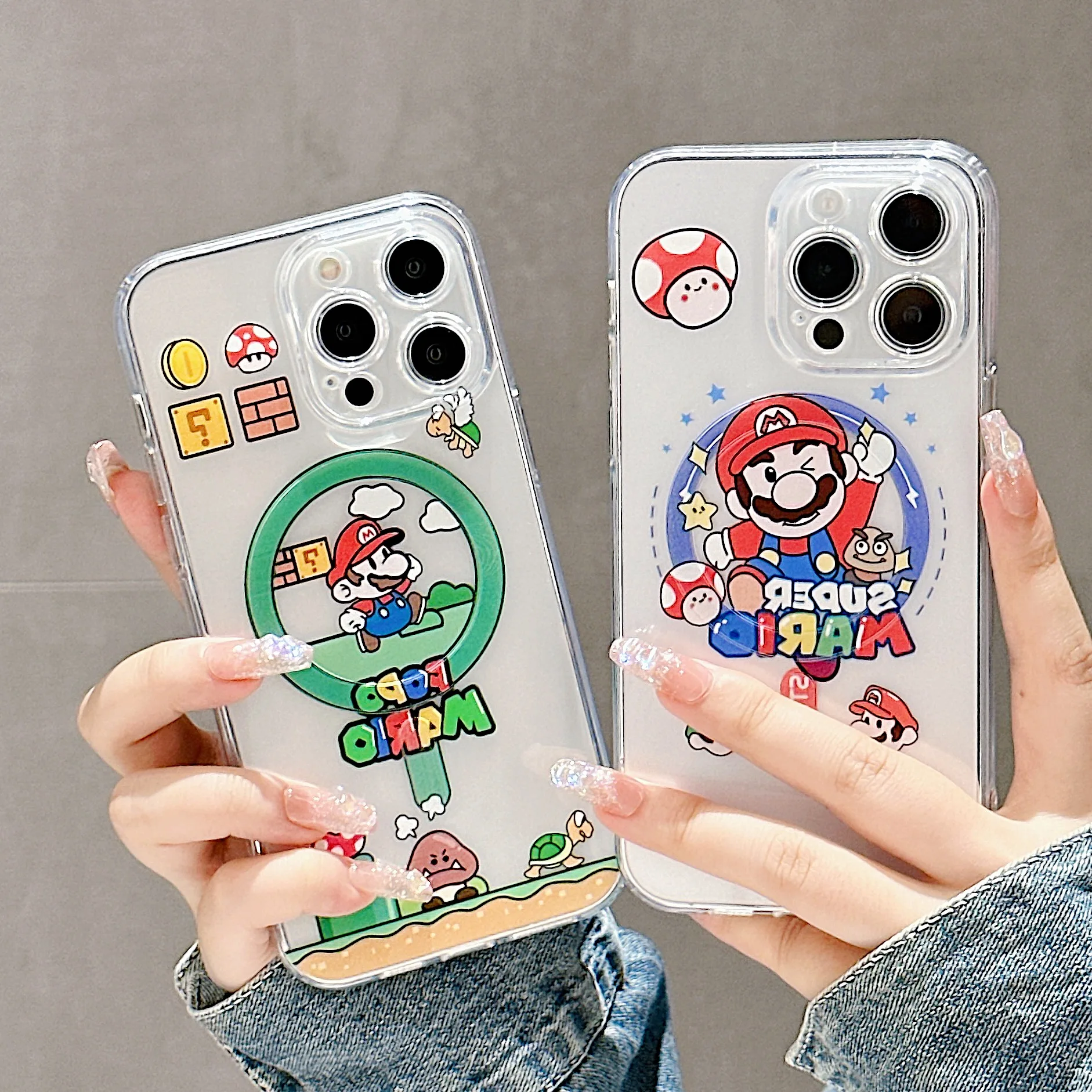 

Marios cute cartoon For Magsafe Magnetic Phone Cases For iPhone 14 13 12 11 Pro Max Back Cover