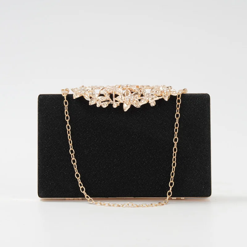 

2022 New Diamond Hasp Wedding Purse Bling Wedding Dinner Wallets Luxury Women Chain Shoulder Bags Mini Party Bags Drop Shipping