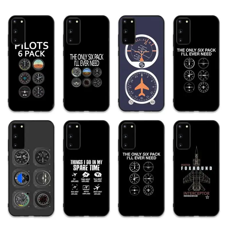 

Aircraft instrument panel Phone Case for Samsung S10 21 20 9 8 plus lite S20 UlTRA 7edge
