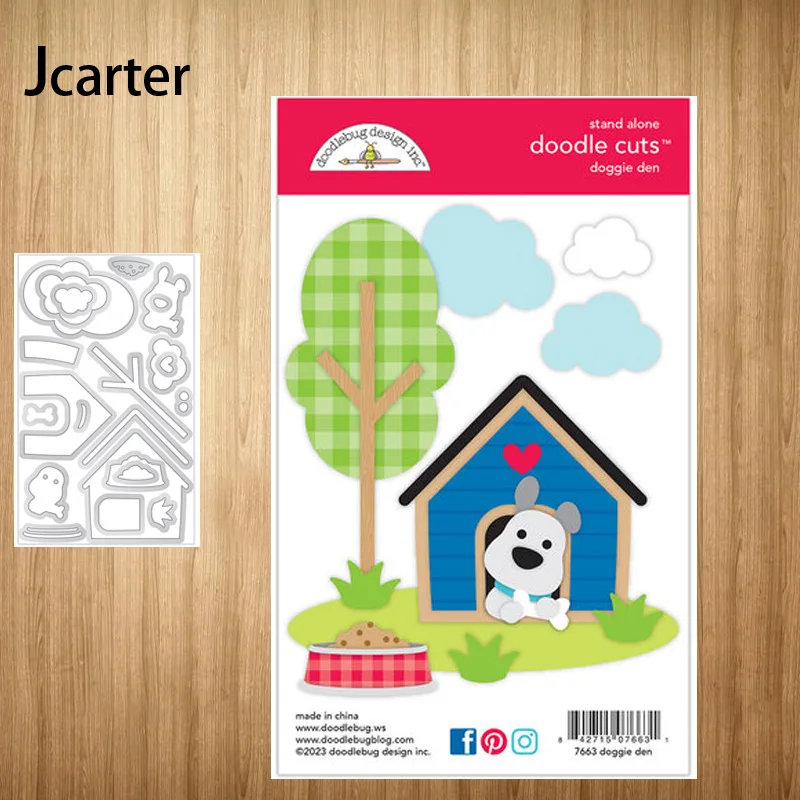 

Doggie Den Metal Cutting Dies Craft Handmade Tools Knife Mould Blade Punch Borders Stencils for Scrapbooking Model Decoration