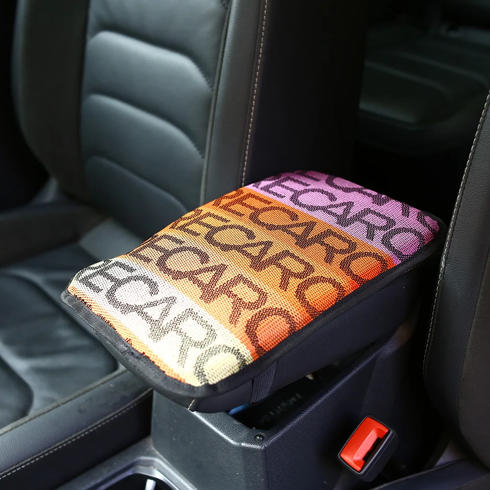 RECAR Fabric JDM Car Auto Armrest Pad Cover Center Console Box Cushion Mat Fit Universal | Automobiles Seat Covers