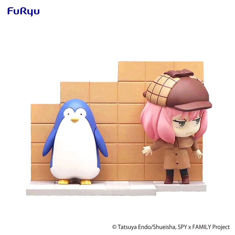 

In Stock FuRyu Hold SPY×FAMILY Anya Forger Penguin Figure Model Original Japan Anime Figurine Doll Toy for Fans Collection