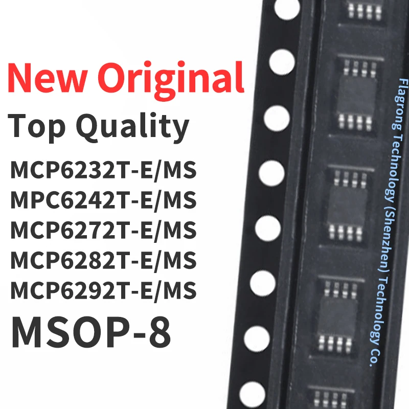 

10 шт. MCP6232T MPC6242T MCP6272T MCP6282T MCP6292T -E/MS MSOP-8 Chip IC, новый оригинал
