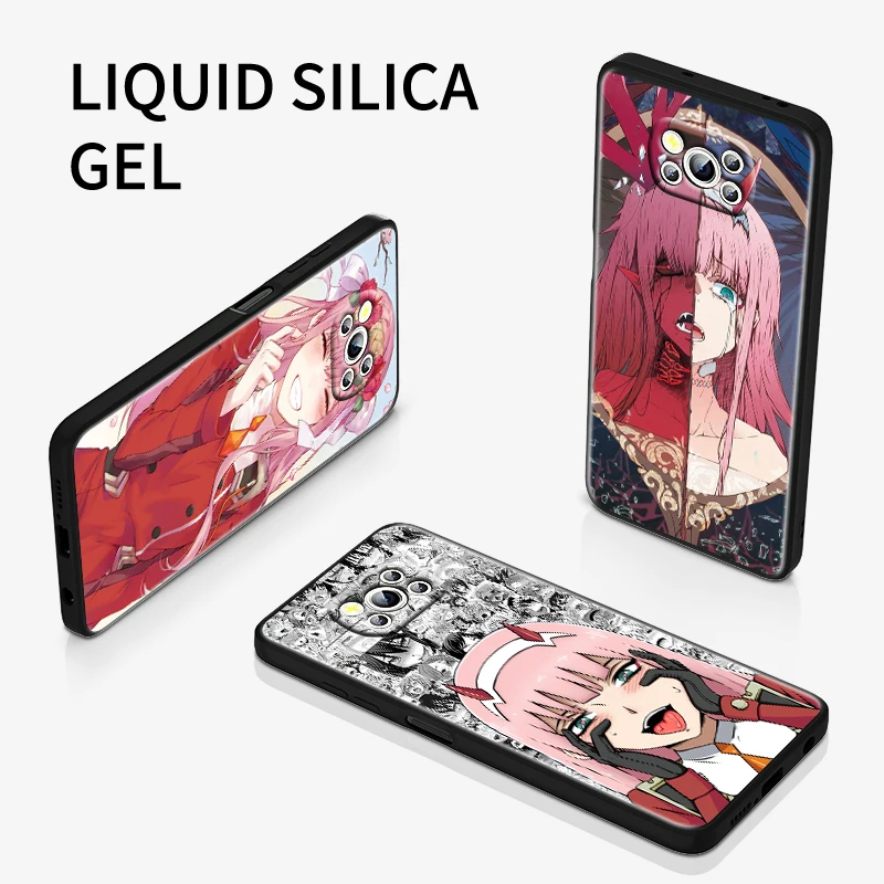 

Darling In The Franxx Anime For Xiaomi POCO F3 11T Mix4 10S X2 10 M2 M3 Lite F3 Pro 5G Black Soft Cover Phone Coque Fundas