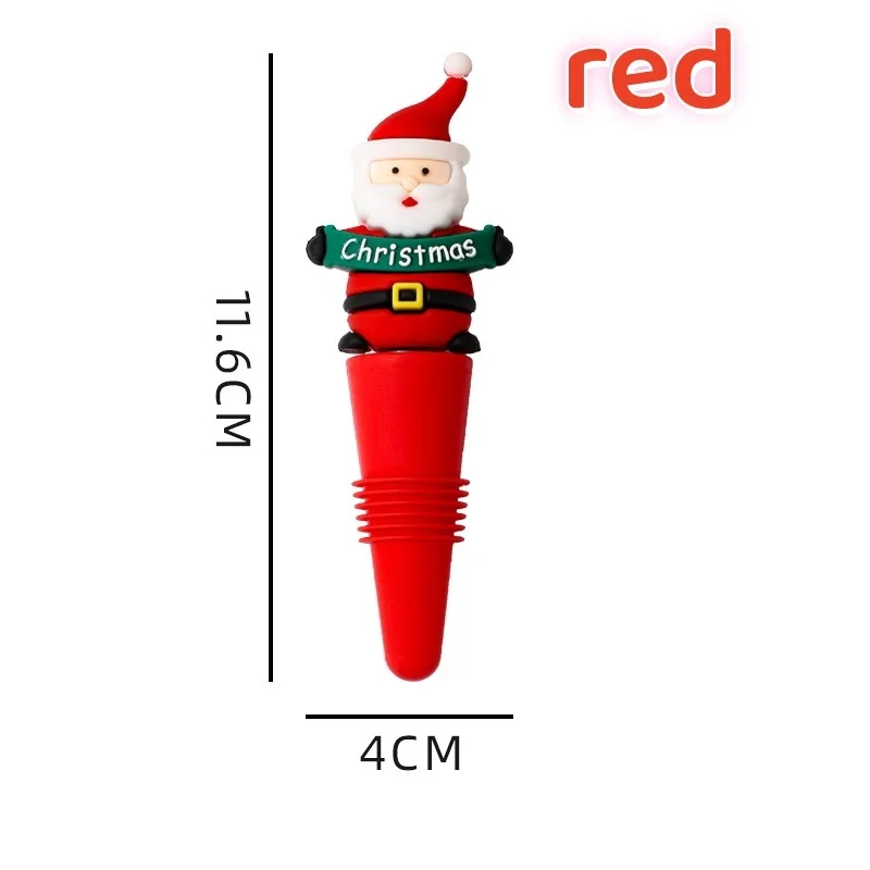 Рождественские силиконовые пробки для вина