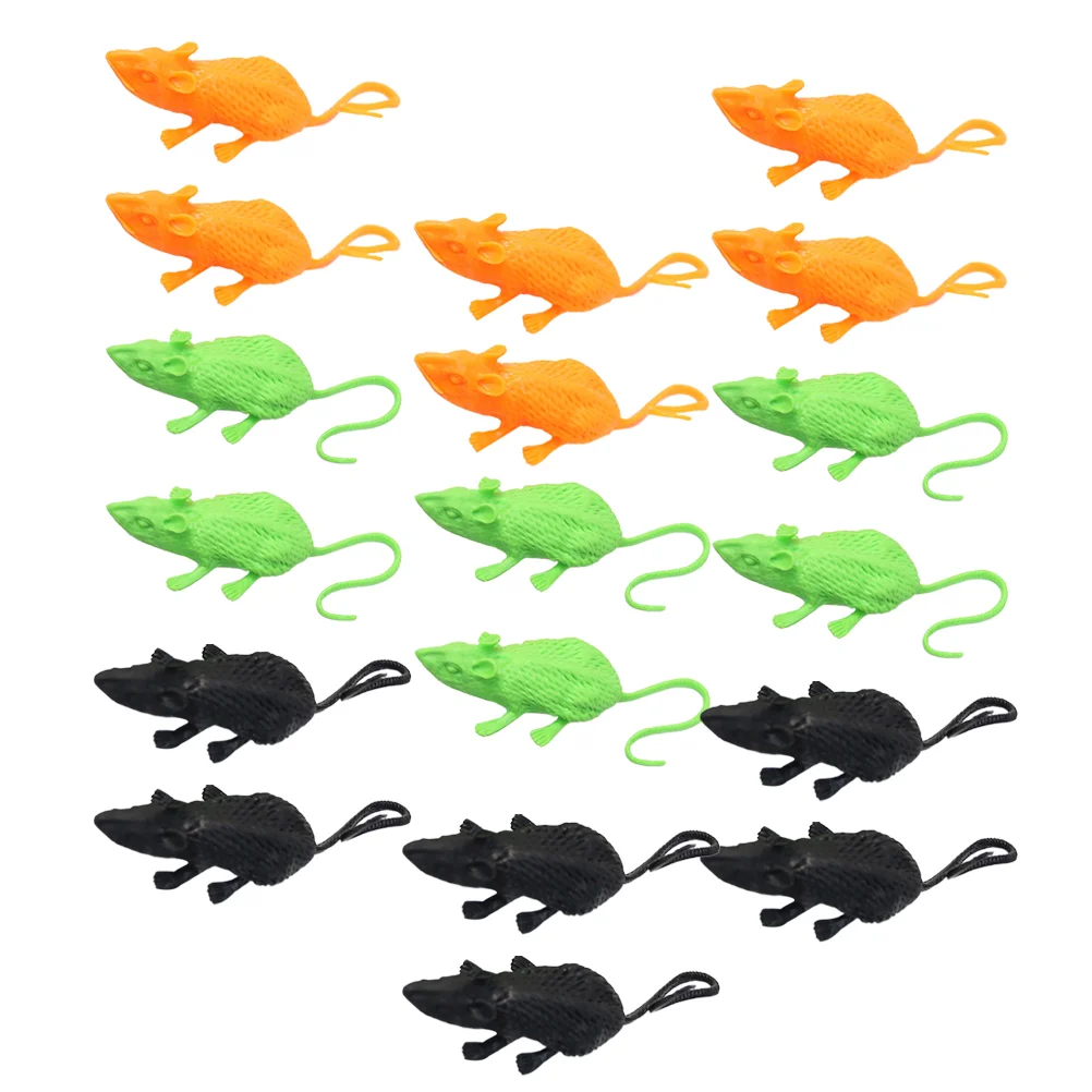 

18 Pcs Simulation Mouse Festival Props Halloween Ornaments Novel Mice Toys Unique Fake Model