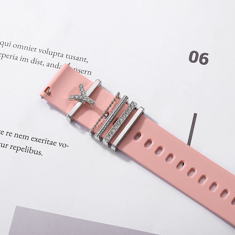 26 букв алфавита декоративные подвески для Iwatch Шарм Для Apple Watch спортивный ремешок