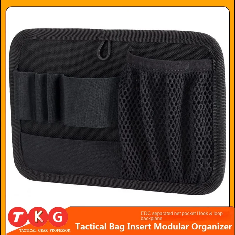 Crossbody Bag Tactical Adhesive Board Outdoor EDC Separated Net Pocket Hook & Loop Backboard Adhesive Vest Backpack Expansion Ki