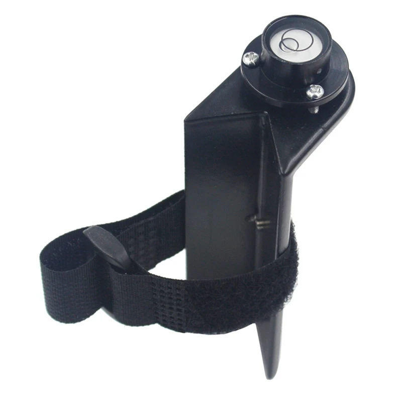 

2X Centering Pole Carbon Fiber Pole Leveler Bubble Assembly Right-Angle Level Strap Portable Vertical Level Black