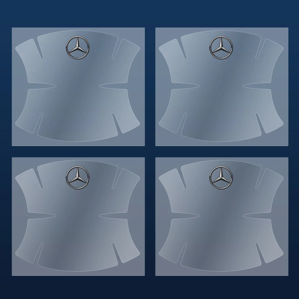 

4/8 шт. защитная пленка для дверной ручки автомобиля от царапин, наклейка-наклейка для Mercede Benz B/C/E/S Class A C200 GLC GLE CLA W166 W163 AMG