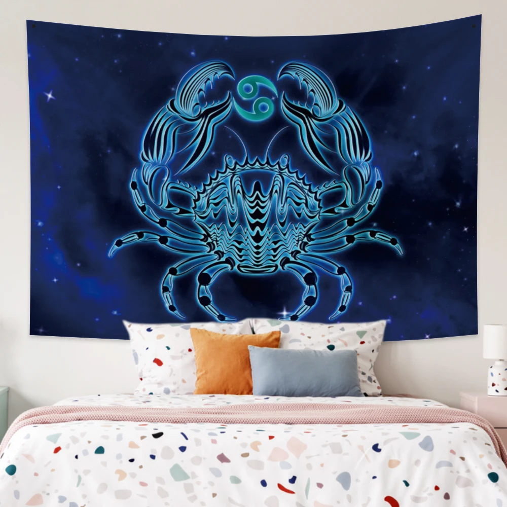

Twelve Constellations Aries Capricorn Aquarius Tapestry Mandala Tarot Witchcraft Bedroom Home Wall Decoration