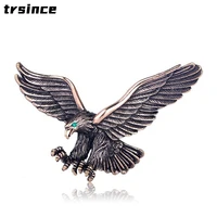 vintage antique silver color jewelry flying eagle brooch men woman boys suit scarf accessories bird pins birthday party gift