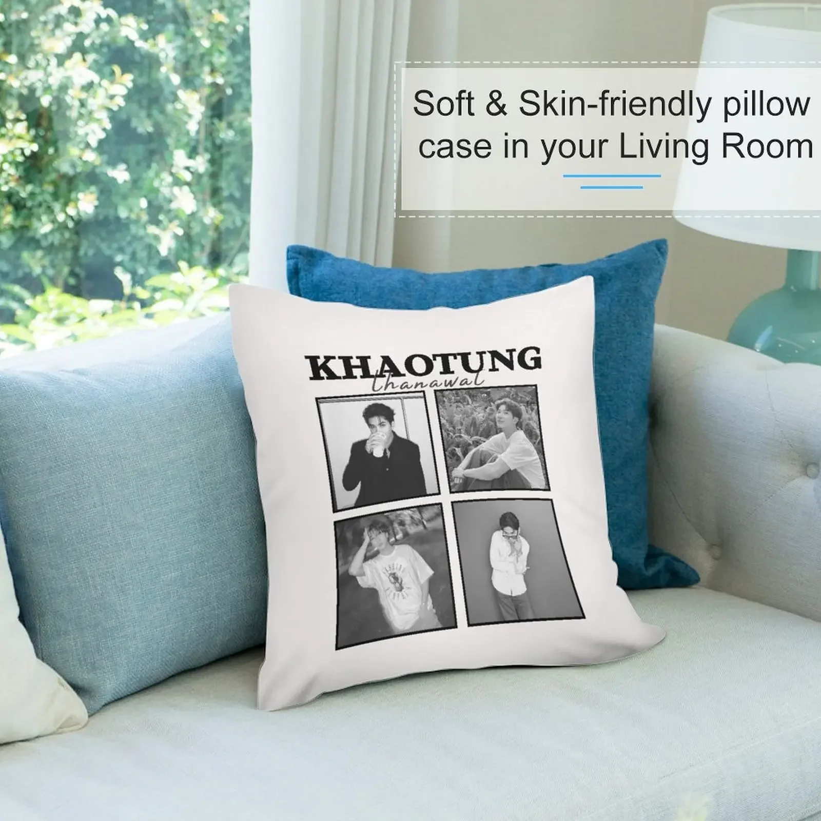 Концертный постер Khaotung Thanawat (только друзья) (белая версия) декоративная подушка