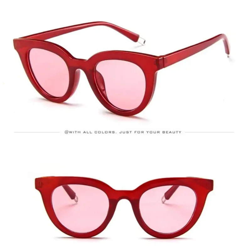Солнцезащитные очки кошачий глаз женские корейские для женщин 2024 Ретро оправа