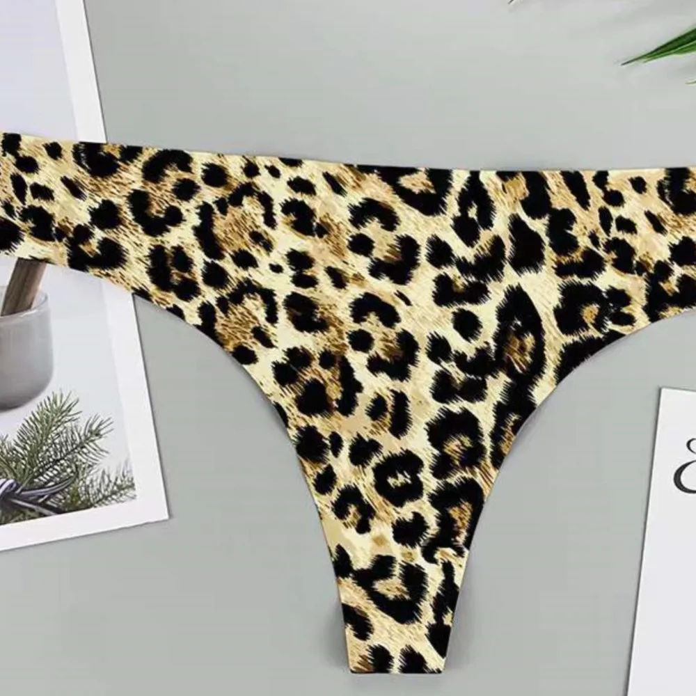 

Сексуальное нижнее белье, леопардовые стринги, микро-танга, бикини, женские трусики с заниженной талией, стринги, Прозрачное нижнее белье, ж...