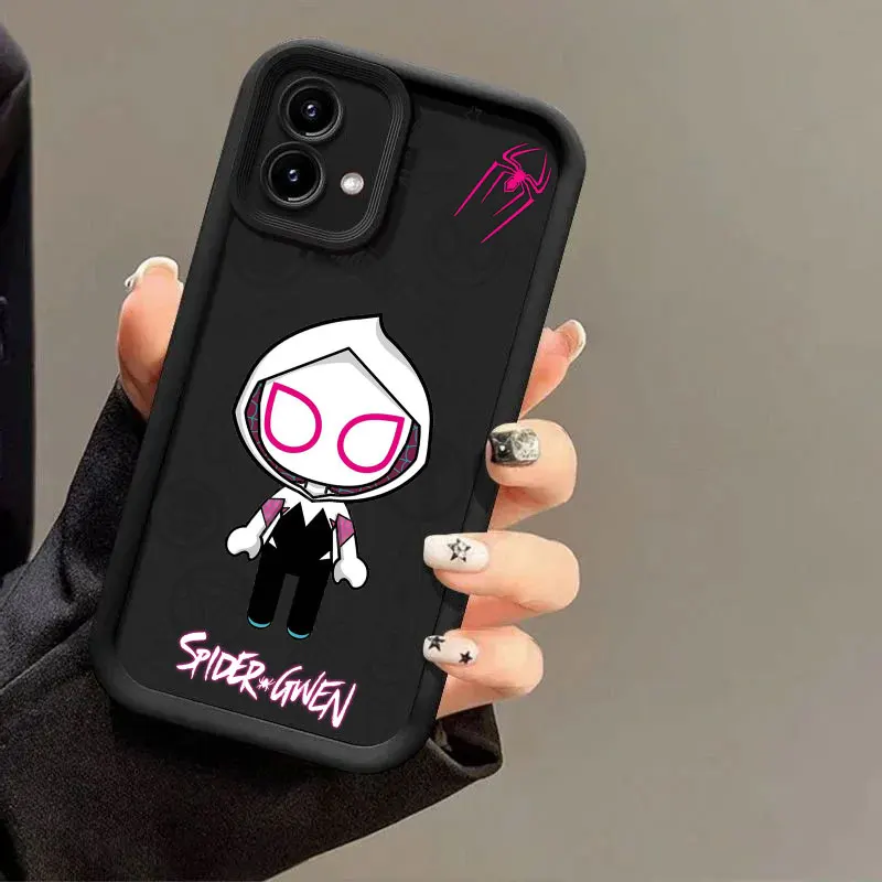 Фото Чехол для телефона SPIDERMAN Miles Morales Gwen для Motorola Moto G06 G56 G86 G96 G100 Edge 60 70 Fusion 50 Pro 40 Neo G85 G84 G75 №4