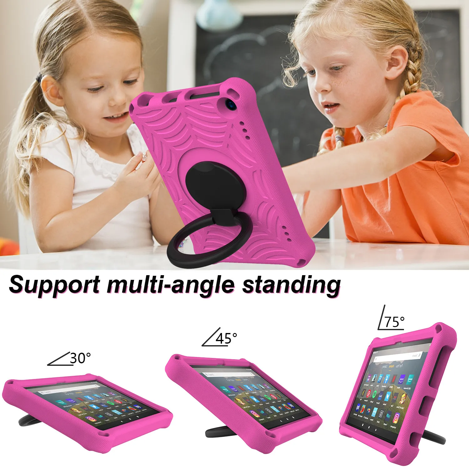 

Чехол Fire HD 8 для планшета, детский чехол для Amazon Kindle Fire 8 / 8 Plus, противоударный защитный чехол 10-го поколения 2020