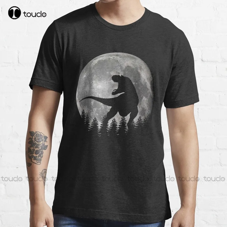 

Dinosaurs On The Moon T-Shirt Birthday Boy Shirt Custom Aldult Teen Unisex Digital Printing Tee Shirt Fashion Funny New Xxs-5Xl