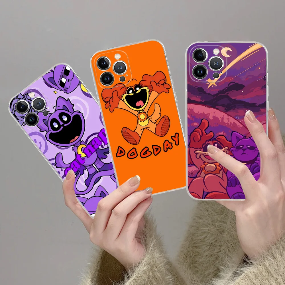 Чехол для телефона S-Smiling C-Critters C-CATNAP DOGDAY iPhone 16 15 8 7 6 6S Plus X SE XR XS 14 11 12 13 Mini Pro Max Mobile Case