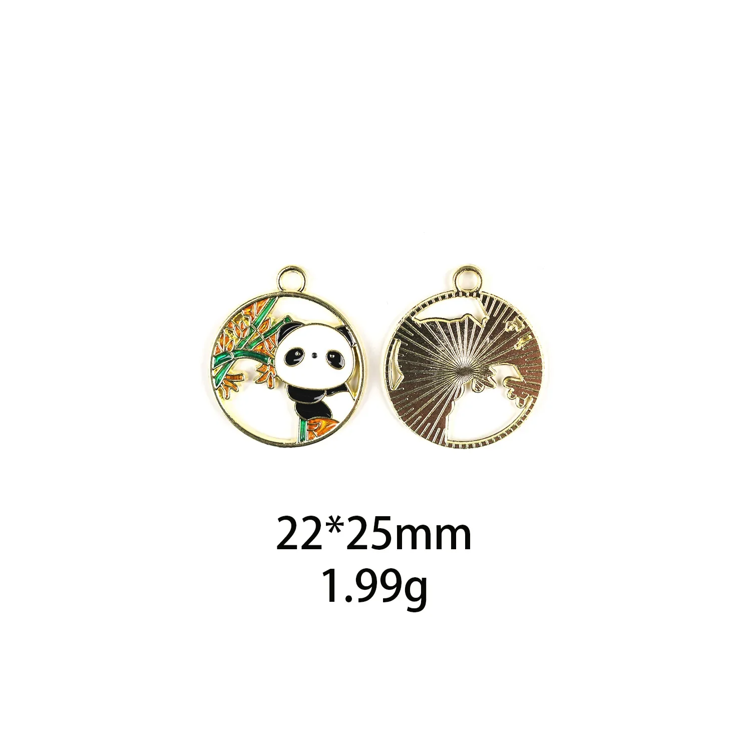 10 шт. панда бамбуковый лист Подвеска сделай сам серьги аксессуары браслет ручной