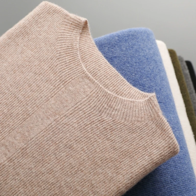 Линия одежды маленький полувысокий слиток игла осень и зима новый 100 свитер Merino