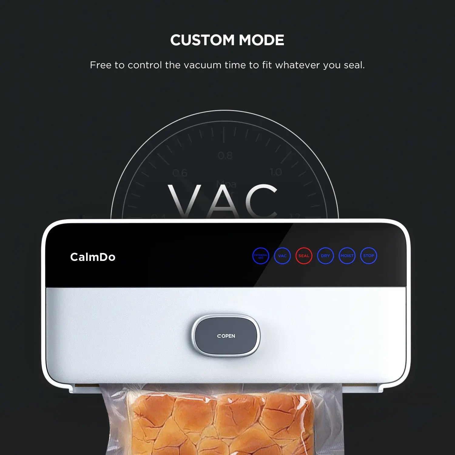 CalmDo Vacuum Packing Machine Sous Vide Automatic Vacuum Sealer For Food Storage New Food Packer Vacuum Bag for Vacuum Packaging enlarge