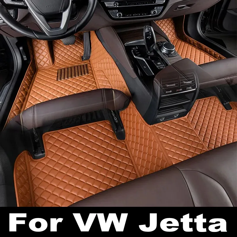 Кожаные автомобильные коврики для VW Volkswagen Jetta Vento A7 2019 2020 2021 2022 2023 кожаные матовые