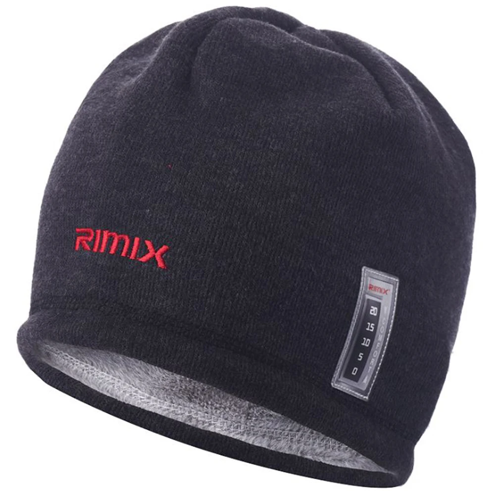 

RIMIX Unisex Warm Knitted Fleece Beanies Hat Thermal Skullies Cap For Skiing Climbing Hiking Snowboarding Hunting Winter Sport