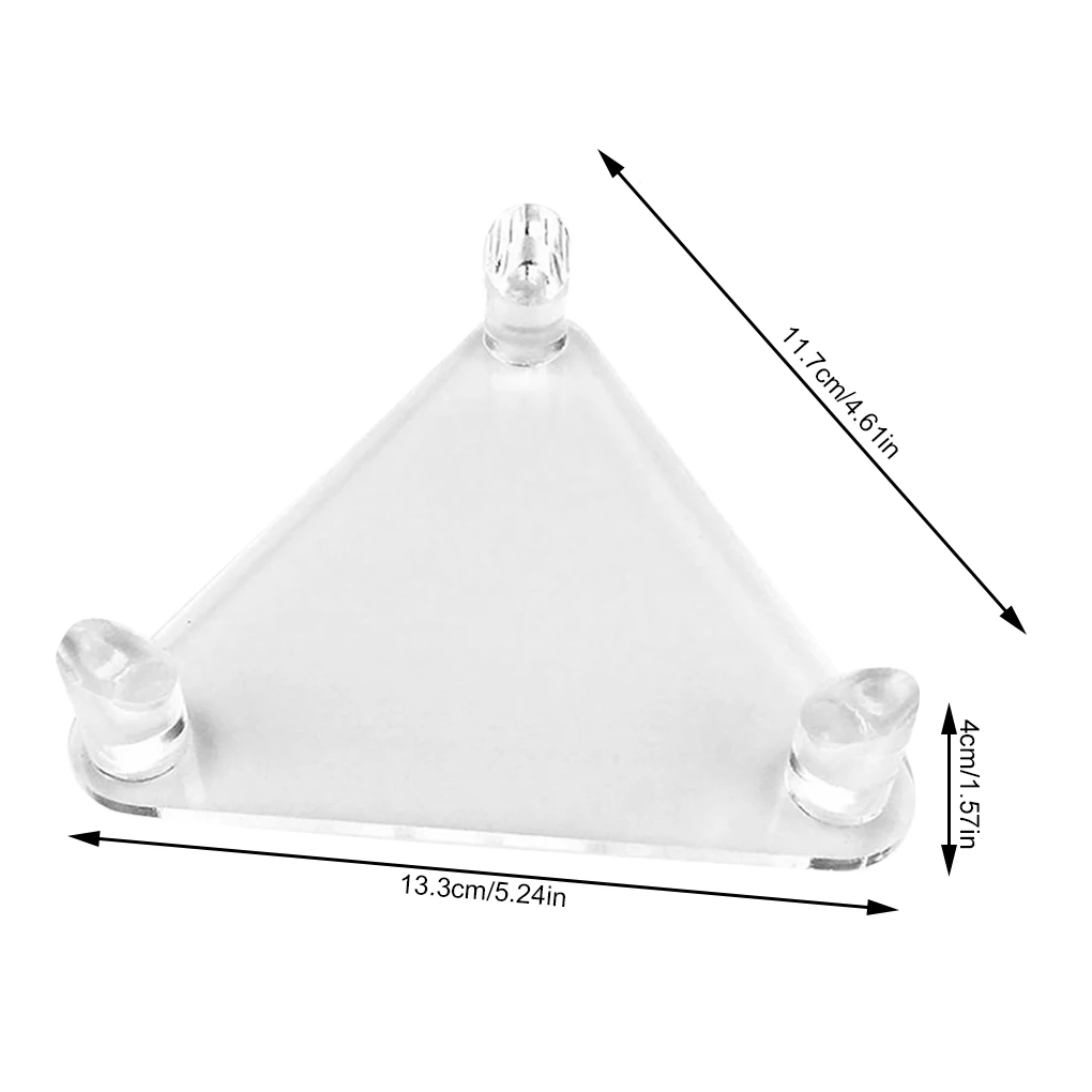 

Acrylic Football Display Stand Triangular Storage Rack Soccer Ball Holder Shelf Decor Athlete Sign Gift for Men