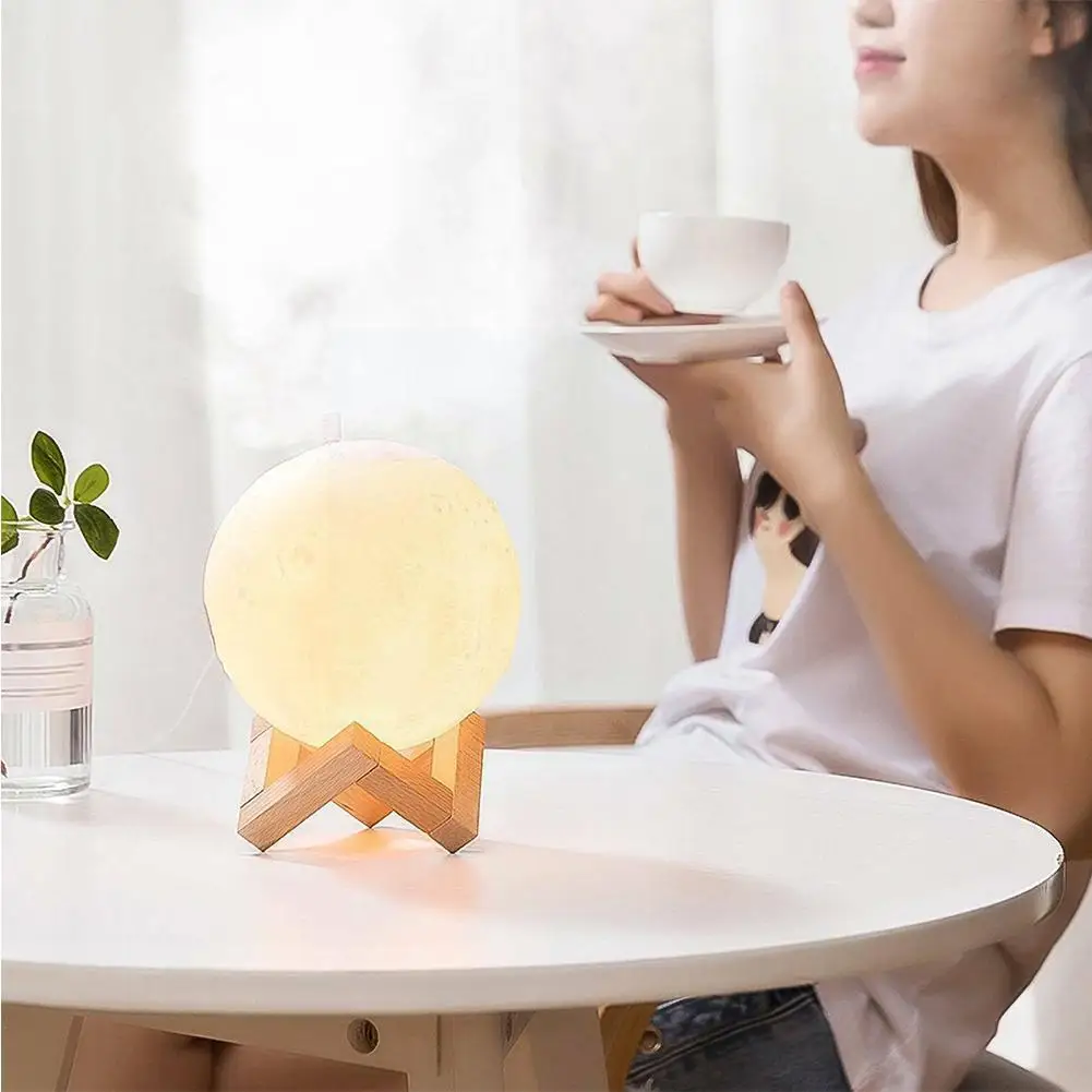 

880ml Large Air Humidifier Aroma Essential Oil Aroma Diffuser For Home 3d Led Moon Light Usb Aromatherapy Diffuser Drop Shi G3t2
