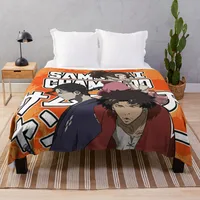 Samurai Champloo Crew Lash Bed Softest Blanket Bunk Beds Sofa Custom Blanket Designer Blanket Throw Blankets
