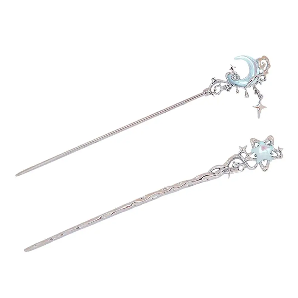 Модная китайская заколка для волос с лунным светом и камнем древний стиль сделай