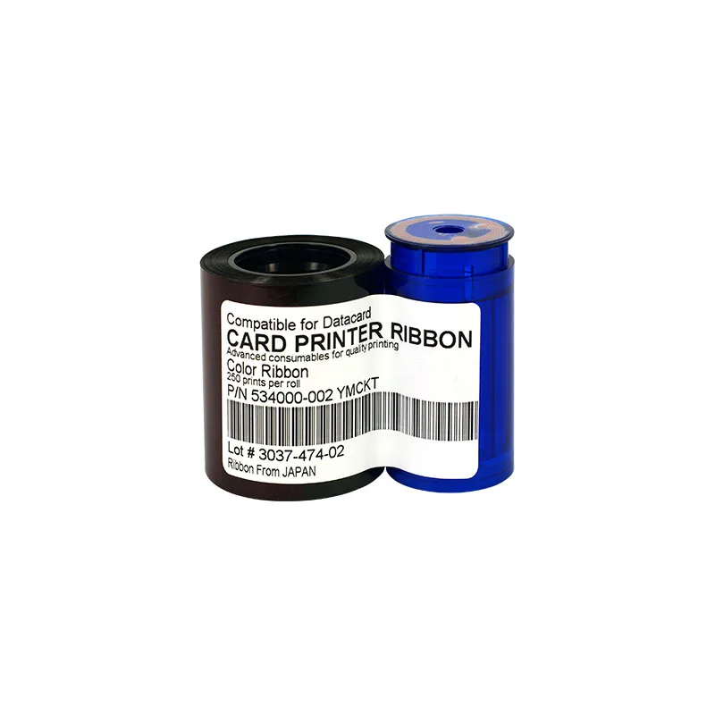 

5 шт. лента YMCKT для принтера серии Datacard SP/SD, цветная лента 534000-002, 250 отпечатков/рулон, включая чистящую карту и ролик