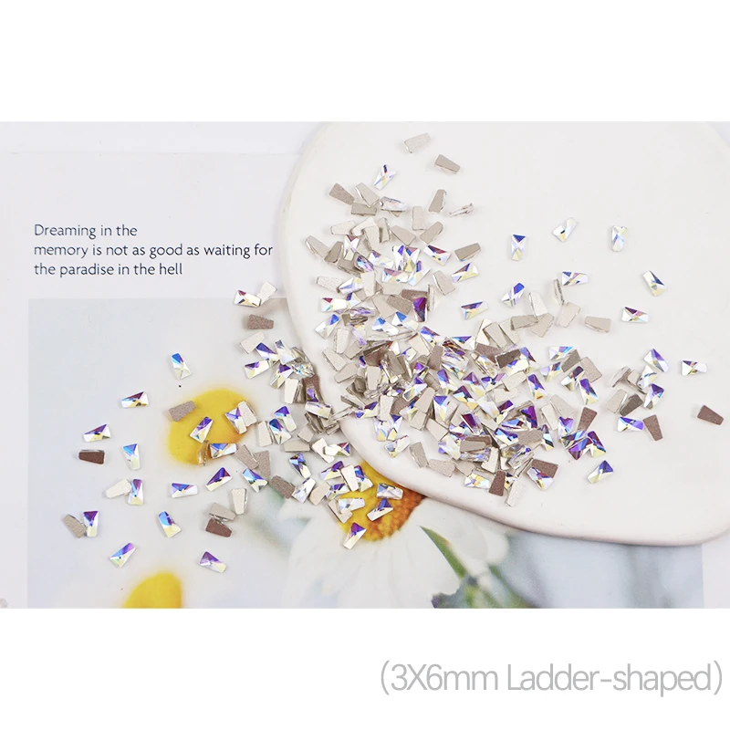 Мини серии Flatback блестящая луна светильник цветной дизайн ногтей Стразы 3D Камень