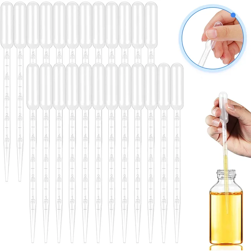 50 шт. 0 2/0 5/1/2/3/5/10 мл пластиковые лабораторные пипетки-капельницы одноразовые