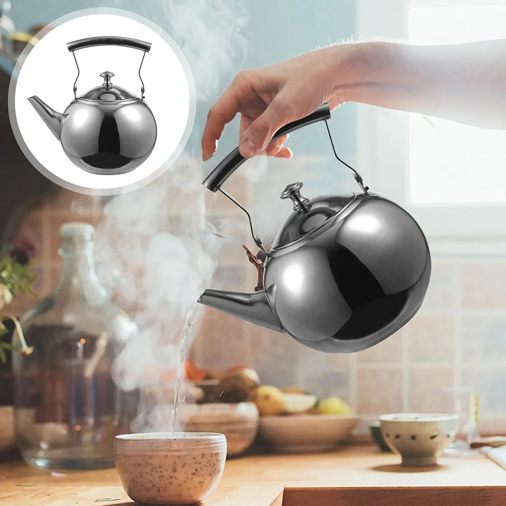 

Kettle Tea Stove Stovetop Teapot Waterstainless Whistling Steelgas Kettles Pots Boiling Metal Teakettlecoffee Safe Hot Red