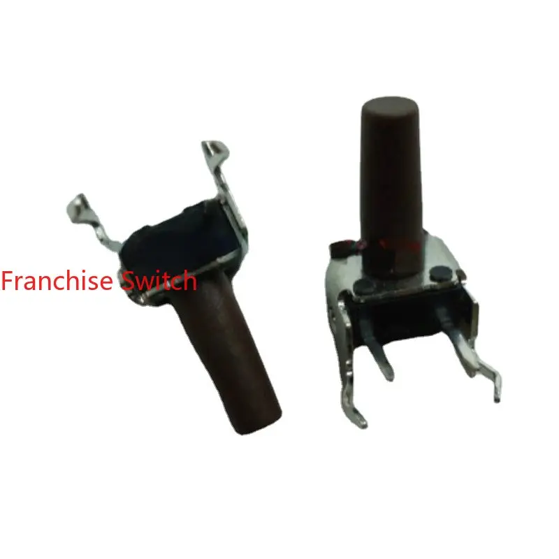 

10PCS 6*6*13h Light Touch Switch Button Side Press With Bracket