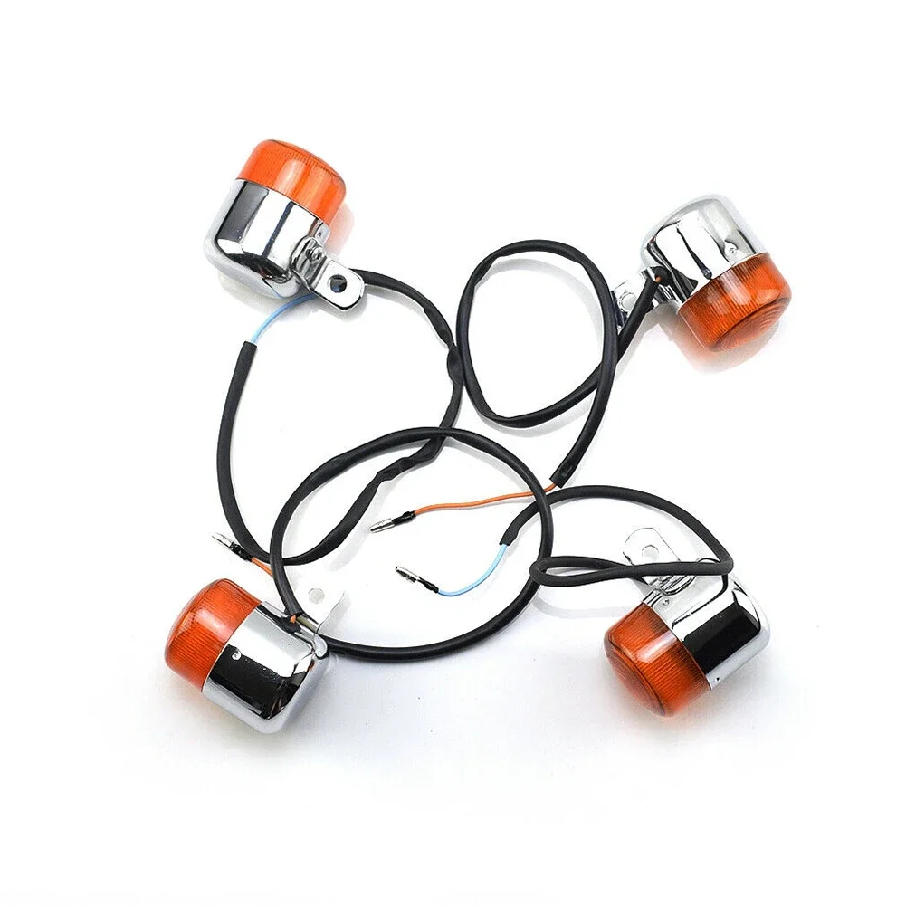 4 шт. Янтарные указатели поворота для Honda CHALY DAX CF50 CF70 CT70 ST50 ST70 ST90 Z50 Мотоцикл TURN SIGNAL