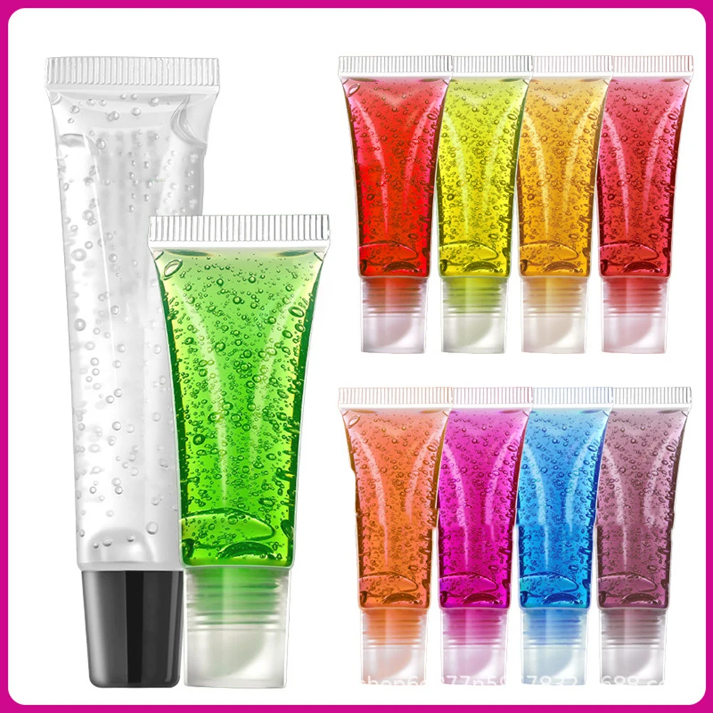 

Hydrating Clear Tube 9-Fragrance Lip Gloss Lips 9 Color Moisturizer Private Label Lipgloss Makeup Custom Bulk