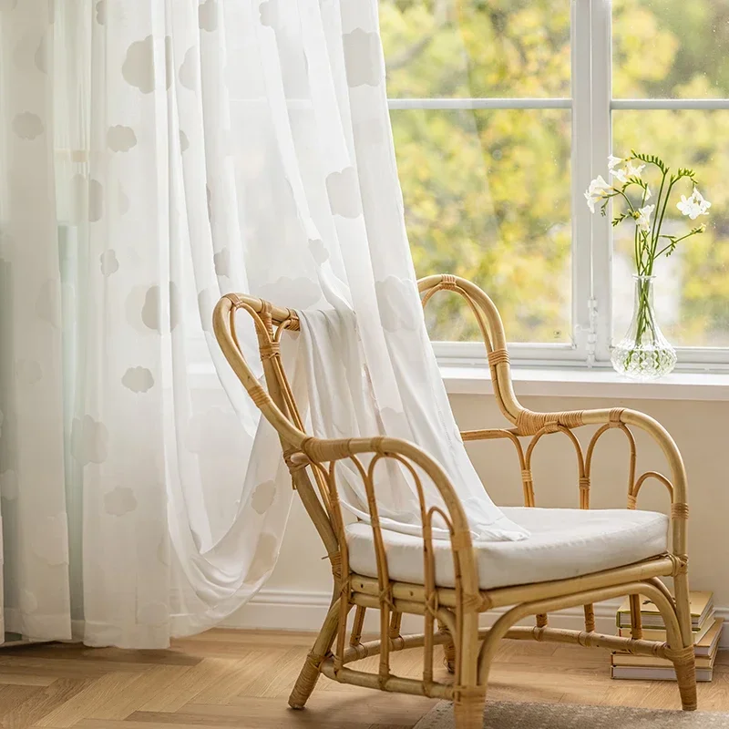 Белый Хмара 3D Тюлевые шторы для гостиной Спальня Детская комната со скоростью