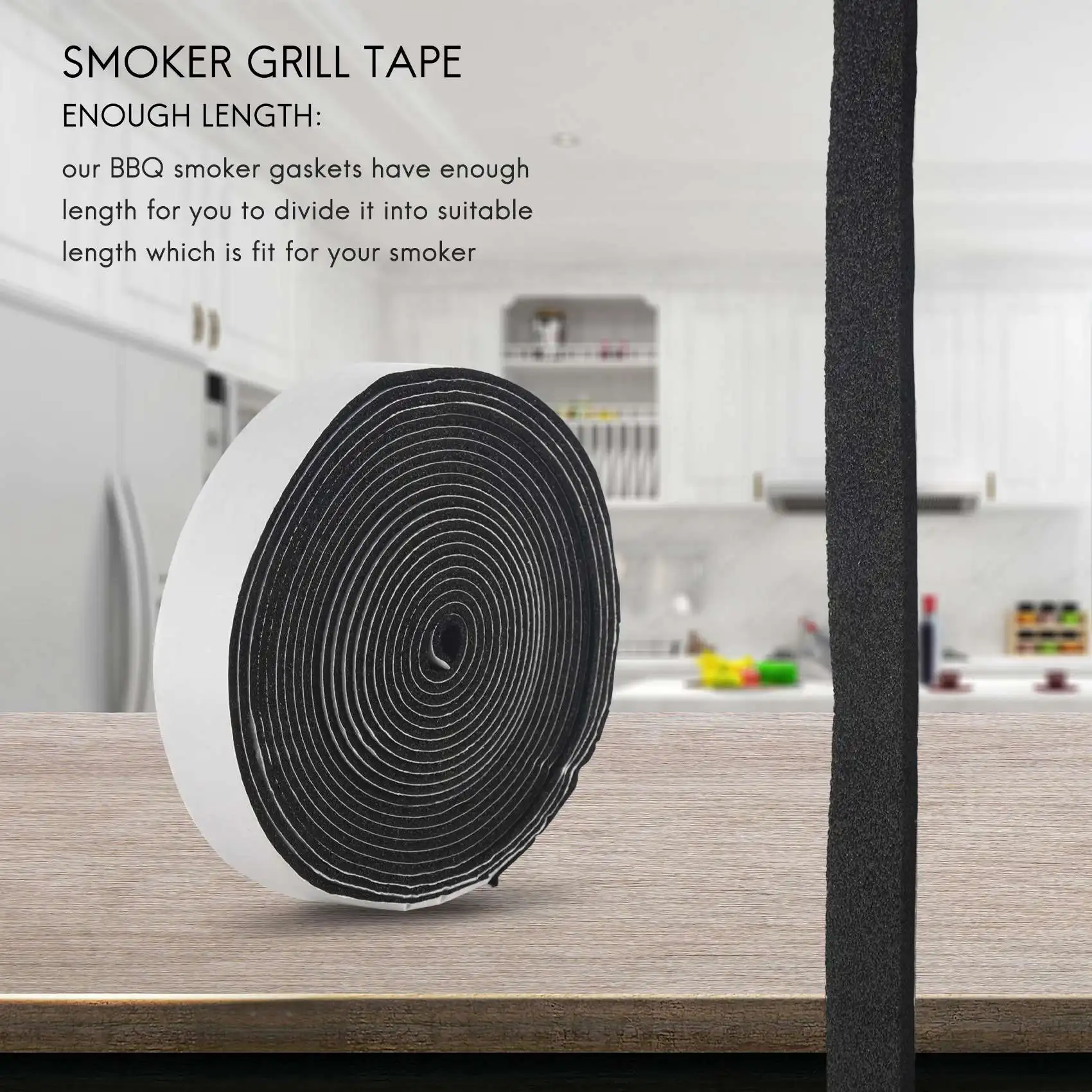 Прокладка для курильщика барбекю самоклеящаяся лента гриля высокотемпературное